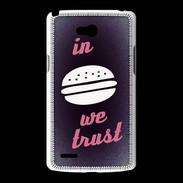 Coque LG L80 In Burger We trust Rouge ZG