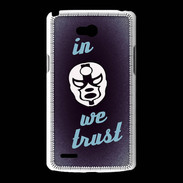 Coque LG L80 In Catch We trust Bleu ZG