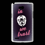 Coque LG L80 In Catch We trust Rouge ZG