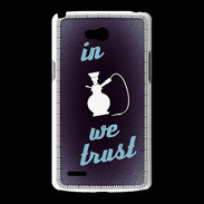 Coque LG L80 In Chicha We trust Bleu ZG