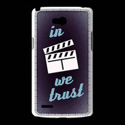 Coque LG L80 In Ciné We trust Bleu ZG