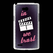 Coque LG L80 In Ciné We Trust Rouge ZG