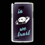 Coque LG L80 In DJ We trust Bleu ZG