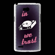 Coque LG L80 In DJ We trust Rouge ZG