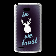 Coque LG L80 In Elan We trust Bleu ZG