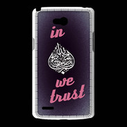 Coque LG L80 In Islam We trust Rouge ZG