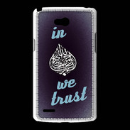 Coque LG L80 In Islam We trust Bleu ZG