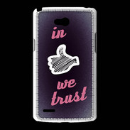Coque LG L80 In Like We trust Rouge ZG
