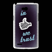 Coque LG L80 In Like We trust Bleu ZG