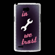 Coque LG L80 In Mecanic We trust Rouge ZG