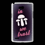 Coque LG L80 In Mushrooms We trust Rouge ZG