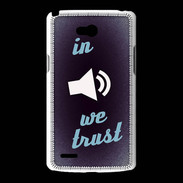 Coque LG L80 In Music We trust Bleu ZG