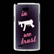 Coque LG L80 In Uzi We trust Rouge ZG