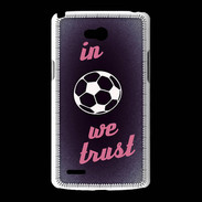 Coque LG L80 In Soccer We trust Rouge ZG