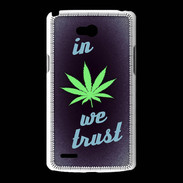 Coque LG L80 In Weed We trust Vert ZG