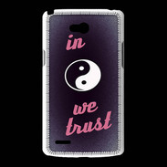 Coque LG L80 In Zen We trust Rouge ZG