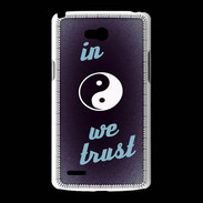 Coque LG L80 In Zen We trust Bleu ZG