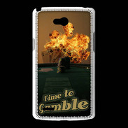 Coque LG L80 Poker flamme