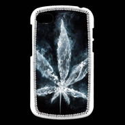 Coque Blackberry Q10 Feuille de cannabis en fumée