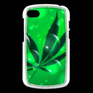 Coque Blackberry Q10 Cannabis Effet bulle verte