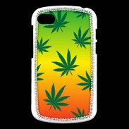 Coque Blackberry Q10 Fond Rasta Cannabis