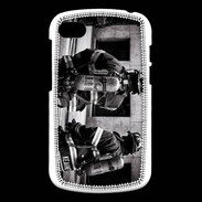 Coque Blackberry Q10 Pompiers en noir et blanc