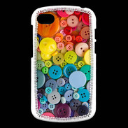 Coque Blackberry Q10 Arc en ciel de boutons de couture