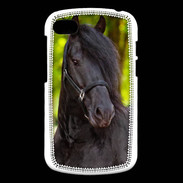 Coque Blackberry Q10 Portrait de cheval noir 10