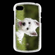 Coque Blackberry Q10 Chiot terrier blanc 2