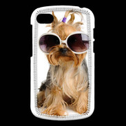Coque Blackberry Q10 Chien Yorkie avec lunette de soleil