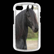 Coque Blackberry Q10 Magnifique cheval noir 5