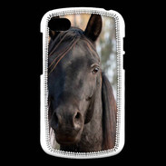 Coque Blackberry Q10 Tête de cheval noir