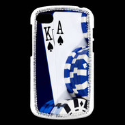 Coque Blackberry Q10 Poker bleu et noir