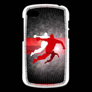 Coque Blackberry Q10 Illustration Handball en noir et rouge