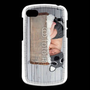 Coque Blackberry Q10 Bébé dormant avec chapeau tête de chat