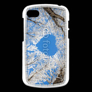 Coque Blackberry Q10 arbres enneigés coeur