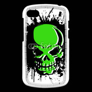Coque Blackberry Q10 Tête de mort en vert et noir