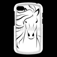 Coque Blackberry Q10 Vector image of an horse on white