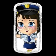 Coque Blackberry Q10 Cute cartoon illustration of a policewoman