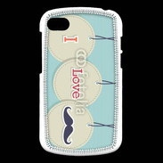 Coque Blackberry Q10 I love moustache 5
