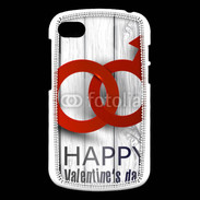 Coque Blackberry Q10 Saint valentin sur fond bois