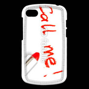 Coque Blackberry Q10 Call me en rouge à lèvres