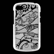 Coque Blackberry Q10 Tissus glamour noir et blanc