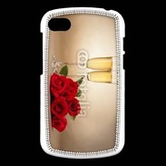 Coque Blackberry Q10 Coupe de champagne, roses rouges