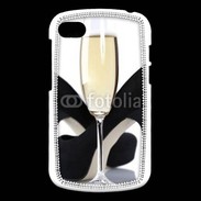 Coque Blackberry Q10 coupe de champagne talons aiguilles 