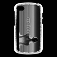 Coque Blackberry Q10 femme glamour noir et blanc