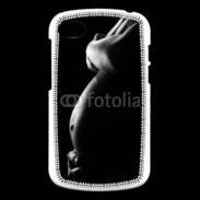 Coque Blackberry Q10 Femme enceinte en noir et blanc