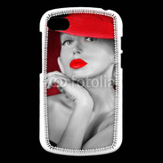 Coque Blackberry Q10 Femme élégante en noire et rouge 15