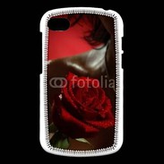 Coque Blackberry Q10 Belle rose rouge 500