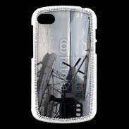 Coque Blackberry Q10 Hydravion noir et blanc